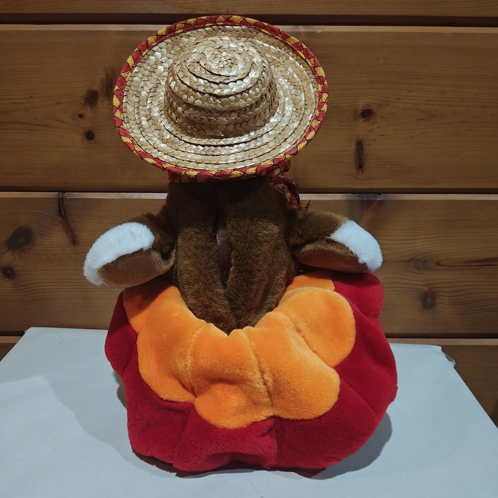 Turkey In The Straw Animatronic Hop And Bop Sings Gobbles Plush Thanksgiving E52 - Picture 3 of 7